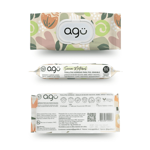 Toallitas Húmedas Bebé Sensitive 99,9% Agua 12X60 Agü