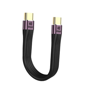 Magideal - Cable Usb C Corto De , Pd 5A, Transferencia De Datos De 40 , Carga Rápida, Diseño Fpc De 8K Y 0,5 Pies Para Acoplamiento 4/3