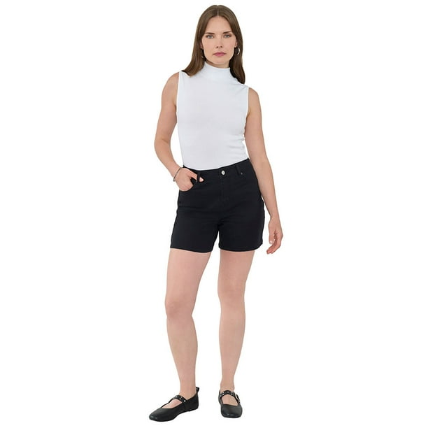 Short Mujer Mom Negro Corona