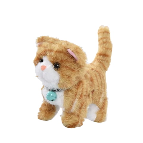 Bothyi - Gatito De Peluche Que Habla Y Camina, Versátil, Con 12 Canciones Y Rayas Amarillas Que Graban Y Repiten.