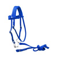 Ioensy - Brida De Caballo Con Rienda Ajustable Cuerda Principal De Caballo Equipo Ecuestre S Azul
