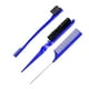 thumbnail image 2 of Juego De 3 Cepillos Para Peinar Los Bordes Y La Espalda, Cepillar El Cabello Trenzado, Azul, 2 of 5