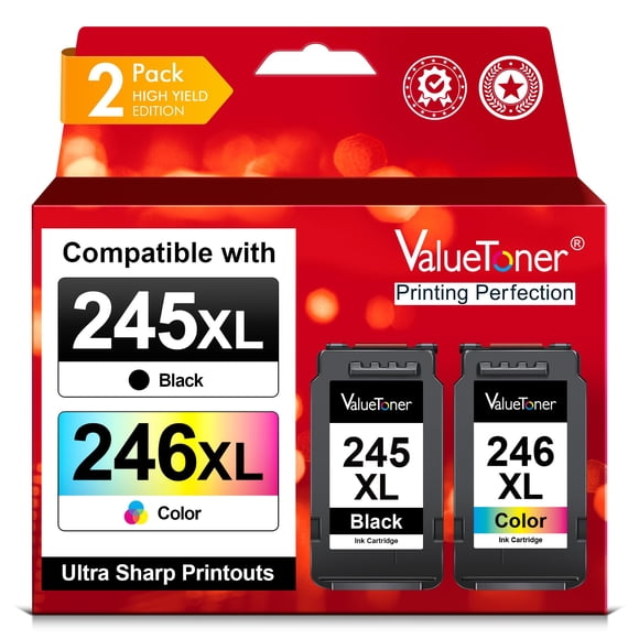 Cartucho de tinta Valuetoner 245XL 246XL para impresora Canon Pixma