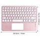 thumbnail image 2 of Teclado Inalambrico Bluetooth Touchpad Español Ñ Recargable Rosa, 2 of 3