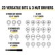 thumbnail image 4 of Juego de brocas Impact Driver Klein Tools 32799, 26 piezas, 4 of 9