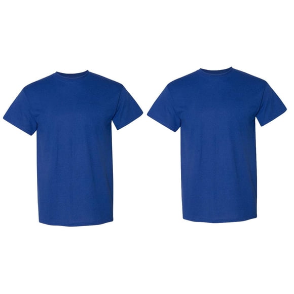 Camiseta Gildan G800 Sport Royal 50/50 165 g L para hombre, paquete de 2