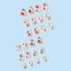 thumbnail image 2 of Halloween Press on Nails Short Square Fake Nails Full Cover Acrylic Nails Cute Press on Nails with Design Pumpkin Moon Star Ghost Artificial Nails Halloween False Nails Glossy Stick on Nails for Women, 2 of 2