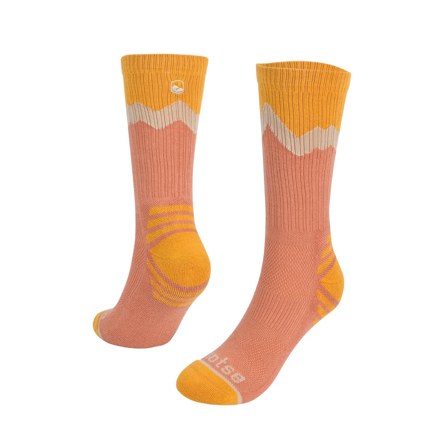 Calcetin Deportivo Corte Largo Trekking Andor Lhotse Ocre 40-44