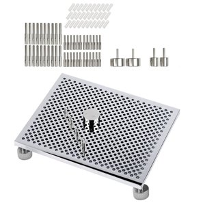 Bothyi - Plantilla Para Doblar Alambre, 30 Clavijas De Metal, Tabla Para Doblar Metal Para Diseño De Joyería Con Orejas