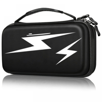 Genérico - Funda De Transporte Rígida De Eva A Prueba De Golpes Compatible Con Nintendo Switch Oled Con Protección Y Compartimento Dedicado Para El Mando-Negro