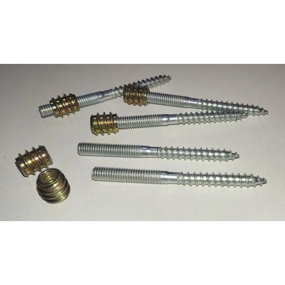 Pack Tuerca Inserto M6 X 12 Mm + Perno Tornillo 6 X 70 Mm