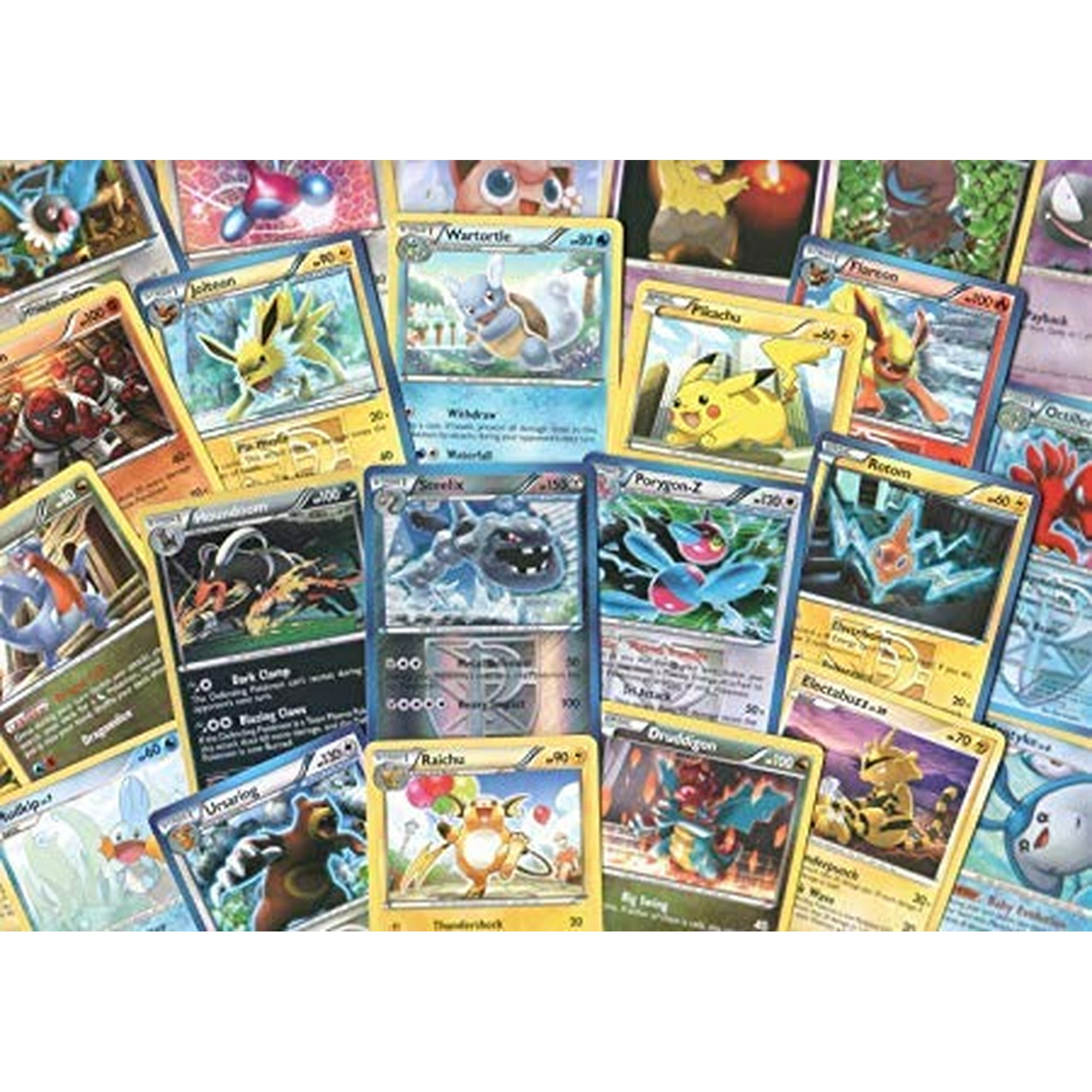 Pokémon - Cartas Aleatorias Pokemon Tcg 100 Cartas Más 7 Tarjetas Foil Pokemon
