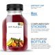 thumbnail image 4 of Botellas para jugo Stock Your Home de plástico transparente de 8 oz (paquete de 48), 4 of 7