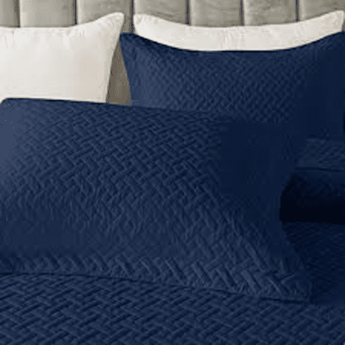 Genérico - Set Sabanas 210 Hilos King 2.5 Plazas 22 Cm Color Azul