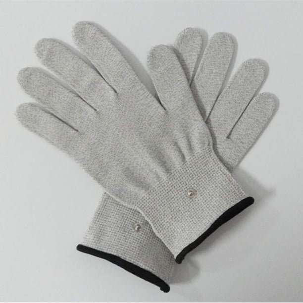 20pcs / 10pcs Electrical Shock conductive Massage electrode gloves for TENS EMS therapy Hand Massager machine SPA beauty