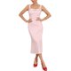 thumbnail image 1 of INSPIRE CHIC Vestidos ajustados de noche sin mangas con cuello cuadrado y estampado de corazones para mujer, blanco, talla S, 1 of 5