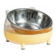 thumbnail image 5 of Cuencos Elevados Para Gatos, Dispensador De Bebidas Para Perros Pequeños, Medianos Y Grandes, Plato Elevado Amarillo, 5 of 5