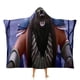 thumbnail image 1 of Rey Lobo Manta Capa con Capucha Anti-Bolitas, Manta de Lana Ártica Suave, Manta Portátil de Felpa Ligera y Lujosa, Poncho para Siesta en Casa y Oficina, 100*130cm, 1 of 6