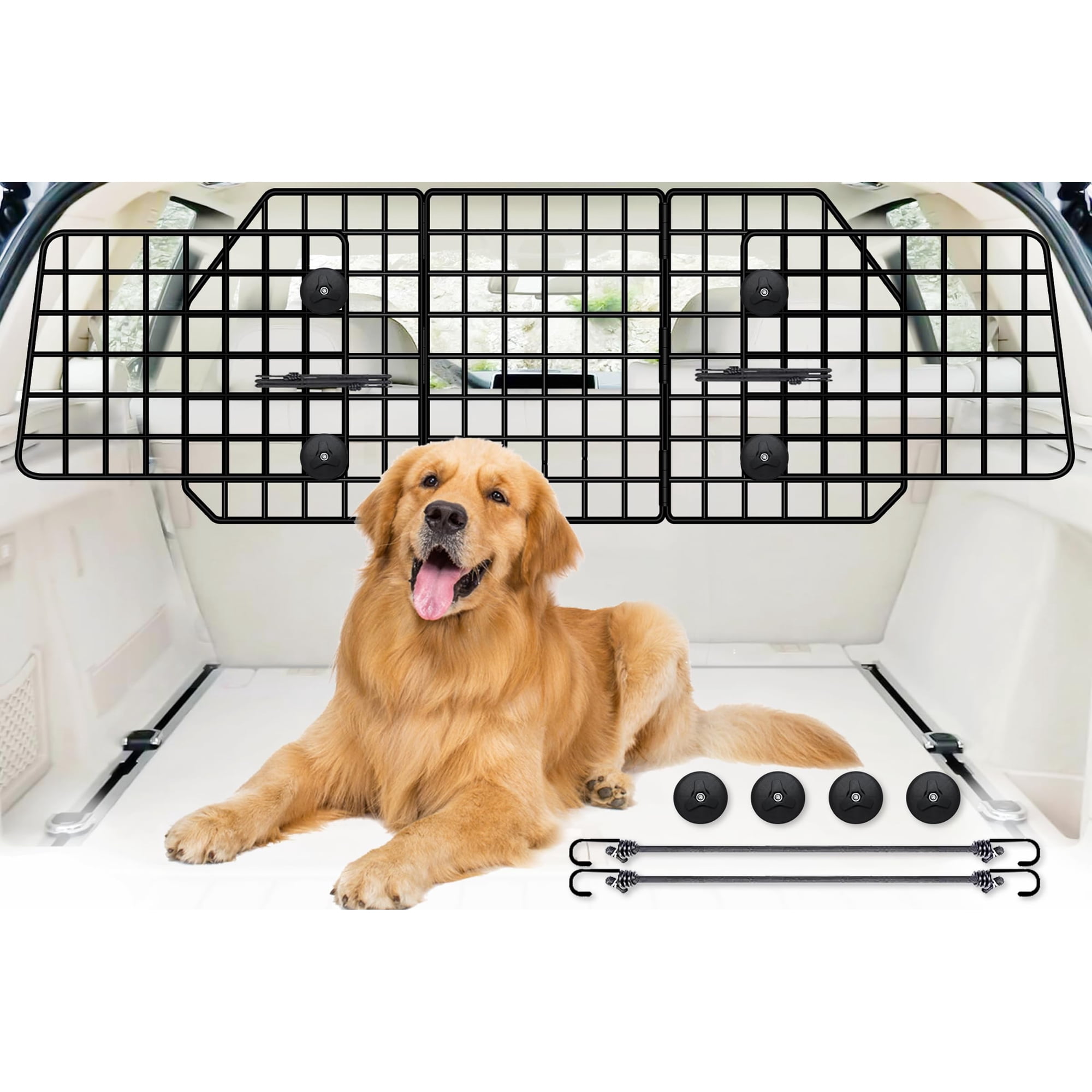 Barrera de coche para perros FEED GARDEN ajustable para todoterrenos y vehículos