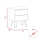 thumbnail image 3 of Velador Concept 2 Cajones Duna Y Wengue 57x45x34 Cm, 3 of 3