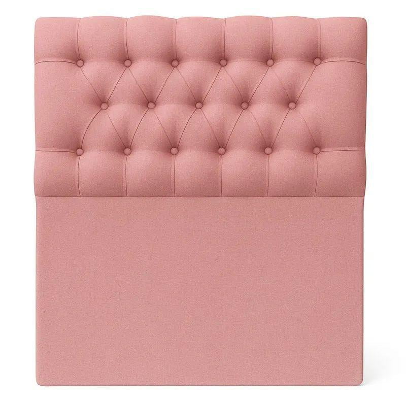 Vitelio - Respaldo Capitone Color Palo Rosa 1 Plaza Premium