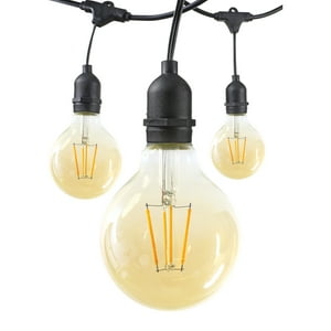 Genérico - Guirnalda 10 Metros Con Ampolletas Globo Filamento G80 4W E-27