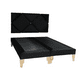 thumbnail image 1 of Base Cama Deluxe King Negro Felpa, 1 of 3
