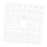 Magideal - Juego De Plantillas De Mandala De 48 Uds., Plantillas Para Manualidades Diy, Plantillas Para Colorear Prácticas Únicas Y Fáciles De Usar, Plantillas P