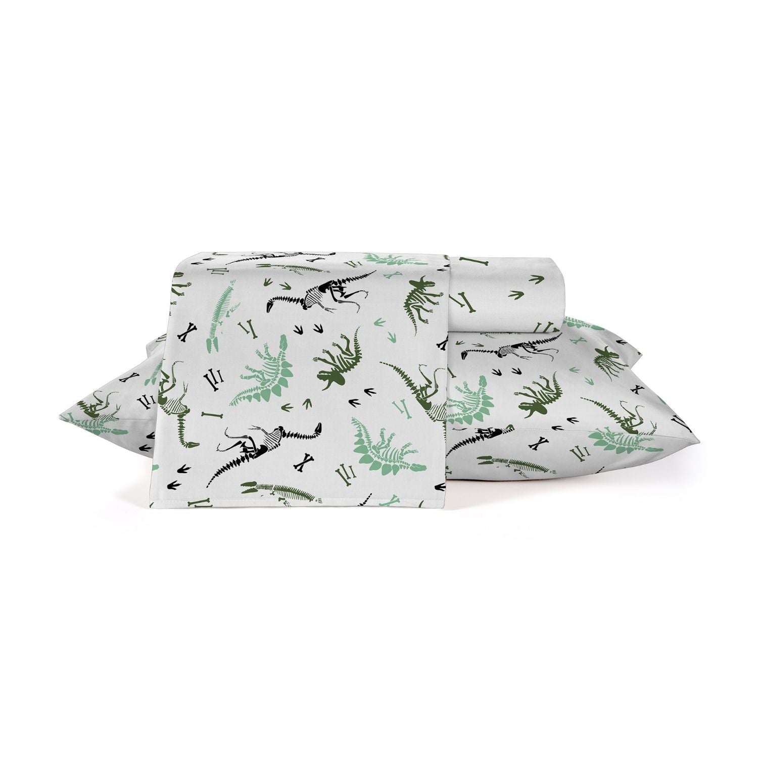 Juego De Sábana Kids Dino 1 Plaza - 120 Hilos - 100% Algodón - Teka