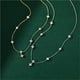 thumbnail image 4 of Luxurious Four-Leaf Clover & Zircon Chain Necklace - Perfect for Women's Choker Accessories, 4 of 5