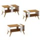 thumbnail image 4 of Set Living Rb03-Rm01 Buffet 3 Puertas + Mesa Centro Blanco Nogal, 4 of 6