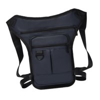 Magideal - Riñonera Para Hombre, Riñonera, Riñonera Para Motocicleta, Riñonera, Riñonera, Bolso De Hombro, Bolsa De Muslo Para Senderismo, Viajes, Ciclismo, Camp Azul Oscuro