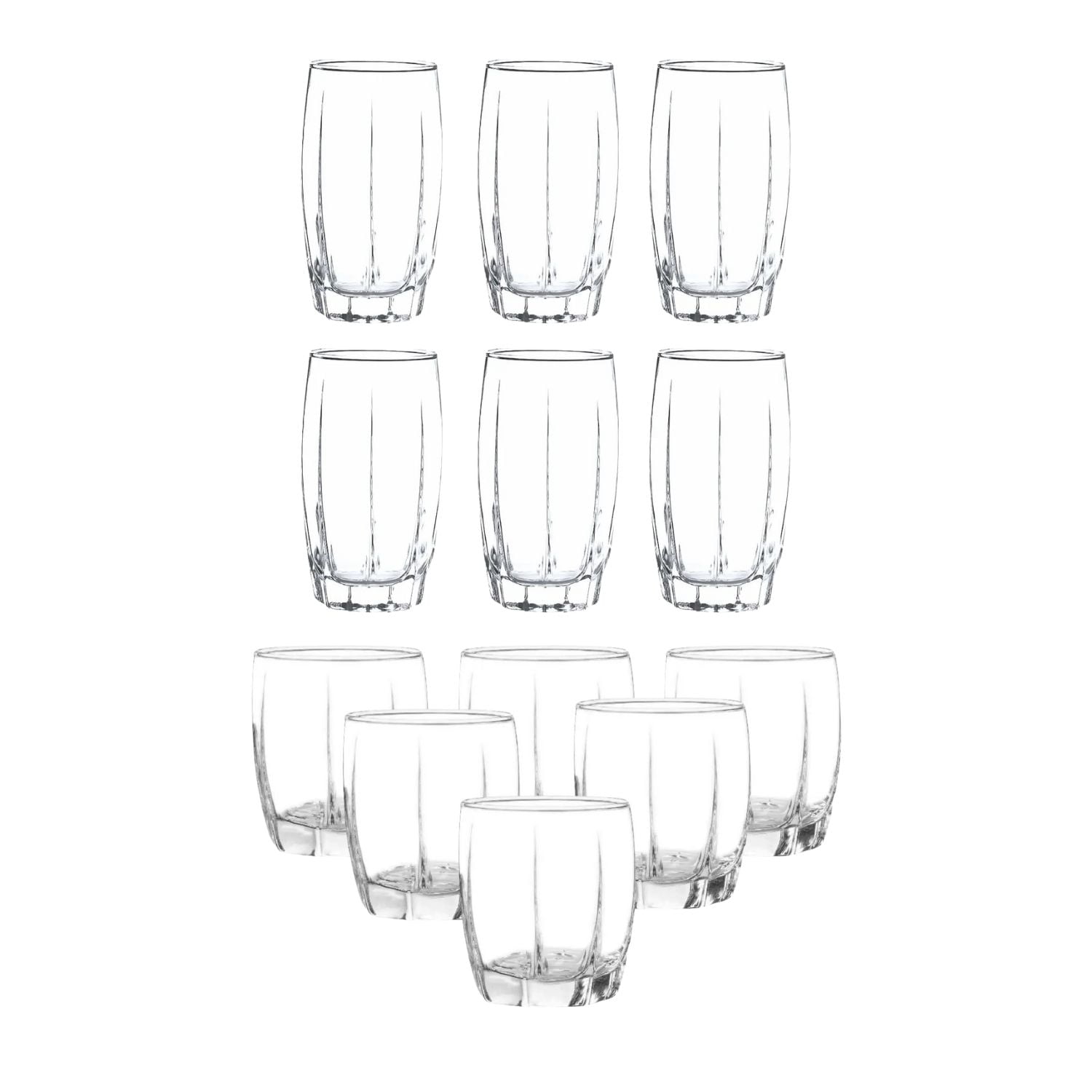 Set 12 Vasos Amadeus Menaje Cocina Cristar Elegante Vidrio