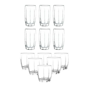Set 12 Vasos Amadeus Menaje Cocina Cristar Elegante Vidrio