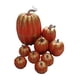 thumbnail image 4 of 9x Calabazas Artificiales Otoño Jardín Mesa Centro De Mesa Artesanías De Espuma Calabazas Rojo Dorado, 4 of 5