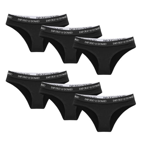 Giovacchino - Pack De 6 Calzones Bikini Algodón Mujer