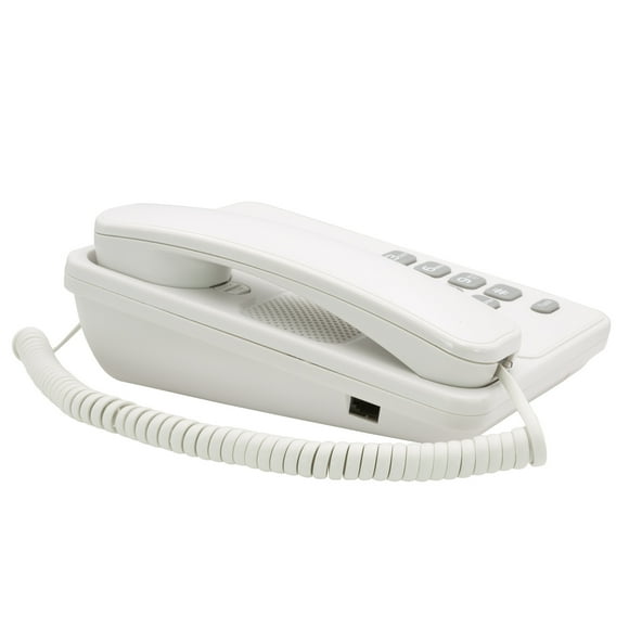Teléfono De Mesa Pared Botones Grandes Ideal Oficinas Color Blanco