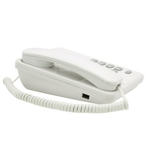 Teléfono De Mesa Pared Uniden Botones Grandes Ideal Oficinas Color Blanco
