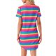 thumbnail image 3 of INSPIRE CHIC Camisón a Rayas Coloridas para Mujer Regreso a Clases Camiseta de Manga Corta Cuello Redondo Vestido Ligero Casual para Dormir S Rojo Amarillo, 3 of 6