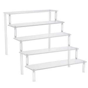 Bothyi - Exhibición De Acrílico Transparente Riser Figura Modelo Car Desktop Display Showcase 5 Tier