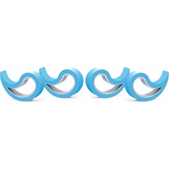 Tope de puerta Stoppy multi‑funcional tipo cuña – paquete de 4