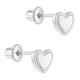 thumbnail image 2 of Aros de corazón borde bisel de plata 925, 2 of 2
