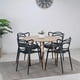 thumbnail image 1 of Comedor Mesa Redonda Shanna 100cm + 4 Sillas Masters negro, 1 of 8