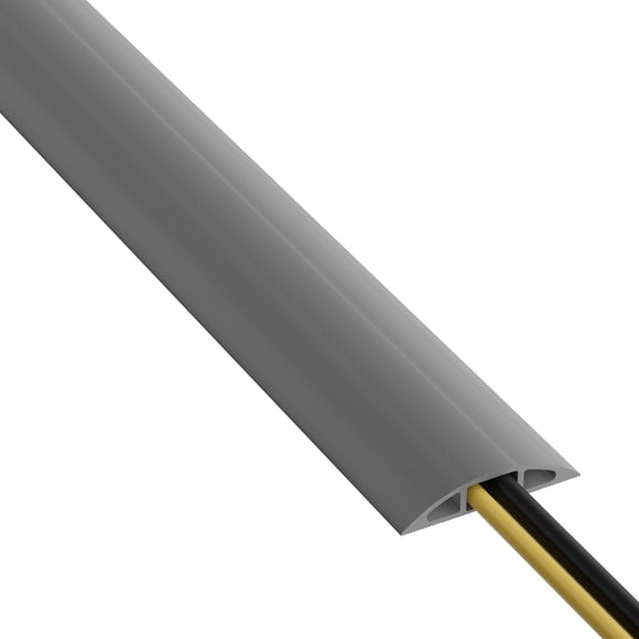 Cubierta para cables de suelo D-Line, 9 m, gris, cavidad de 0,63 x 0,31 cm
