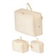 thumbnail image 1 of Paquete de 1 bolsas de almacenamiento plegables para ropa - Ideal para organizar dormitorio, ropa y edredón con asas convenientes Beige 15.7*7.1*11.8in, 1 of 6