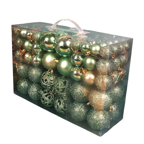 Magideal - Adornos De Bolas De De Navidad, Bolas De Decoraciones De Es De Navidad Inastillables Para Fiesta De Vacaciones De De Navidad , Verde