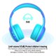 thumbnail image 3 of Auriculares Bluetooth para niños Gorsun con micrófono, color azul, 3 of 7