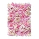 thumbnail image 1 of Flores De Seda Artificial Panel De Pared Banquete De Boda Telón De Fondo Floral Púrpura Rosa, 1 of 3