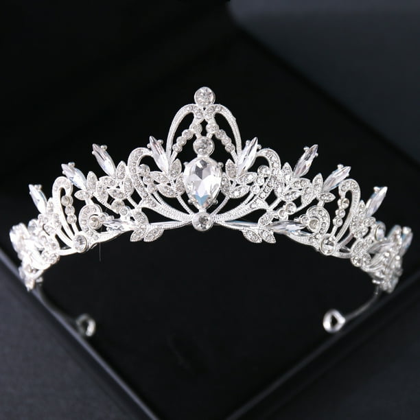 Gorgeous Silvery Crystal Bridal Tiara & Crown Headband - Perfect for Weddings, Parties & Proms!