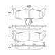 thumbnail image 2 of Pastillas Freno para auto Infiniti QX56 2004-2010 Trasero, 2 of 4
